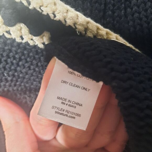 Trina Turk Knit Grandma Cardigan Sweater - Picture 4 of 6